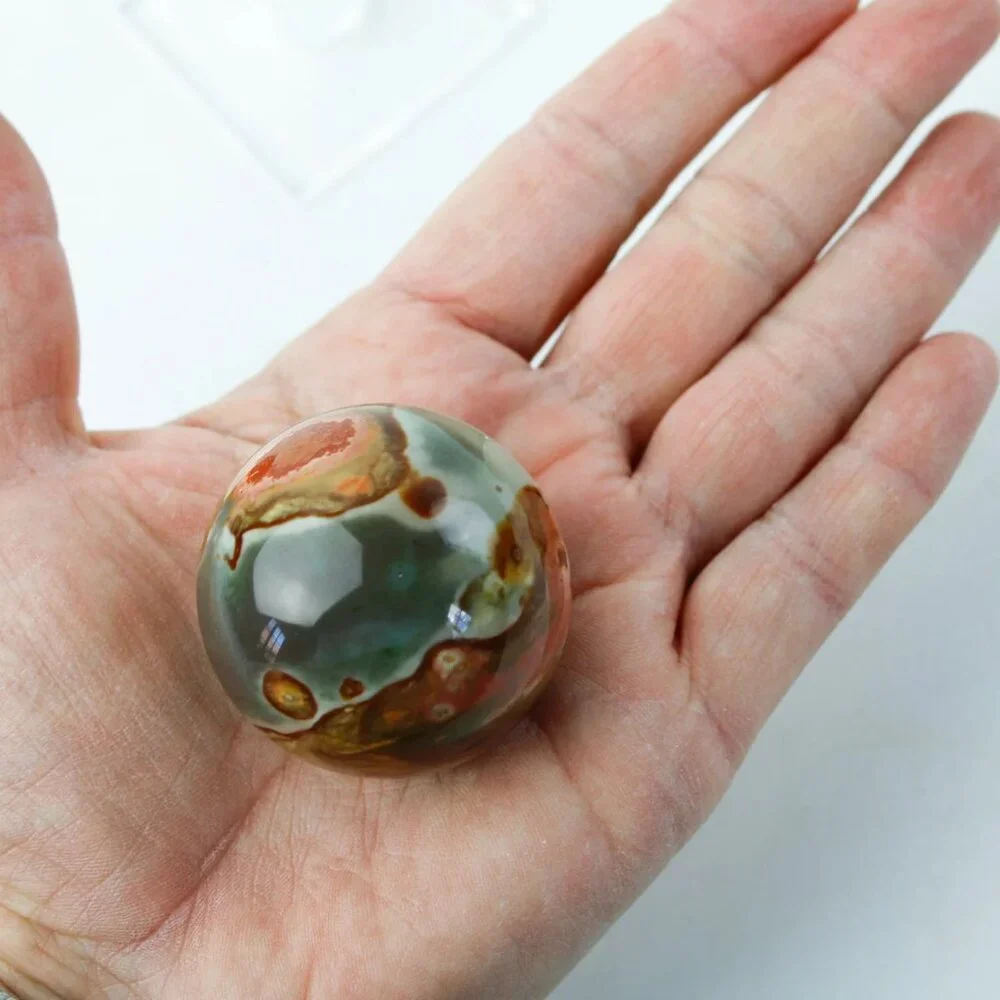 Polychrome Jasper Sphere - 45mm - Picture 9 of 12